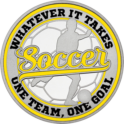 Yellow "Soccer" with Yellow Outer Circular Borders